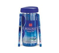 Cello Butterflow Simply Ball Pen Set | Pack of 25 Ball Pens | 20 Blue and 5 Black Ink Colour Pens | Smooth Writing Experience | For School and Office Use | Best Pen for Exams