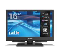 Cello C1626TZH 16" Smart TV, Tizen OS FreeSat, Bluetooth, Pitch Perfect Sound, Kitchens, Homes, Compact Spaces, Mains Only, UK Made, 2026