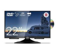 Cello C2224F 12 volt and mains 22 inch Traveller Caravan Frameless TV Freeview HD DVD Full HD 1080P Built in Satellite Pitch Perfect Speakers Made in the UK 2024 Model