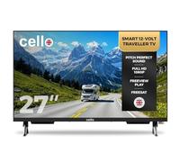 Cello C2725WS 27 inch 12V Smart Traveller TV with WebOS, Freeview Play, Perfect Pitch Sound, Ideal for Caravans & Motorhomes, Made in the UK - 2025 Model