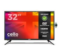 Cello C3220F 32" inch HD Ready LED TV with built in DVD player with Freeview HD Built in Satellite receiver 3 X HDMI and USB 2.0 to record Live TV Made in the UK,Black