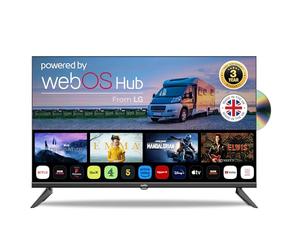 Cello C3224WSF 12 Volt 32 inch Traveller Smart Frameless TV and DVD Made in UK (2024) Ultrafast WebOS, Freeview Play, FreeSat, Bluetooth, Netflix, Prime Video, Apple TV, BBC. UK