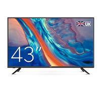 Cello C4320DVB 43 inch LED TV with Freeview & Satellite, Easy Setup Mains Only, Non-Smart, USB Record from Live TV, Frameless Style, Pitch Perfect Sound, Made in the UK