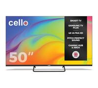 Cello C5025TZ Frameless 50" 4K Ultra HD Smart TV Samsung Tizen OS, Freeview & Freesat, Cloud Gaming, Bluetooth, HDMI, USB & Wi-Fi (2025)