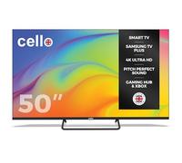 Cello C5025TZ Frameless 50 inch 4K Ultra HD Large Smart Powered by Samsung Tizen Operating System Cloud Gaming without Console - Bluetooth, HDMI, USB & Wi-Fi Connectivity - 2025 Model Made in UK