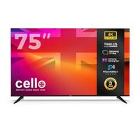 Cello C7526TZ4K 75 Inch Smart 4K Ultra HD LED TV with Samsung Plus Smart OS, Gaming Hub & Xbox, Freeview & Freesat, Black