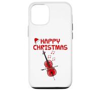 Cello Christmas Cellist String Musician Orchestra Xmas Case for iPhone 12/12 Pro