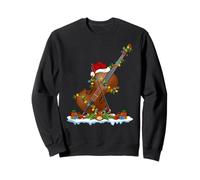 Cello Christmas Lights Music Lover Cello Player Cellist Xmas Sweatshirt