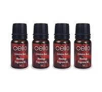 Cello Cinnamon Buns Mixology Fragrance Oil. Pack of 4 x 10ml. Fragrance & Essential Oils for Diffusers for Home. Ideal for Aromatherapy Diffuser & Oil Diffusers. Divine Air Fresheners for Home.