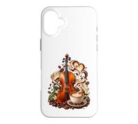 Cello & Coffee Cellist Coffee Lover Classical Music Case for iPhone 16 Plus