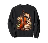 Cello & Coffee Cellist Coffee Lover Classical Music Sweatshirt
