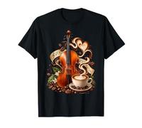Cello & Coffee Cellist Coffee Lover Classical Music T-Shirt