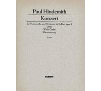 Cello Concerto Eb Major op. 3 Paul Hindemith Piano Reduction Orchestra and Cello