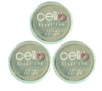 Cello Crisp Cotton Scent Cup x3. Tealight Scented Candles. High Fragrance Tea Lights Candles. Divine Scented Candle Melt Cups. for Tealight & Candle Holders. Stunning Candles Gifts for Women.