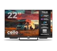 Cello Ctrav-22TZ 22" Tizen OS Smart LED 12V TV, Samsung, Built-in Satellite, Gaming Hub, Pitch Perfect Speakers, Bluetooth, Netflix, UK Made, Motorhomes, 2026