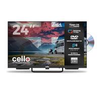 Cello CTRAV-24TZF 24" Smart LED 12V Traveller TV/DVD, Tizen OS by Samsung, Pitch Perfect Speakers, Netflix, Prime Video, Bluetooth, HDMI, USB, UK Made, Motorhomes, 2026