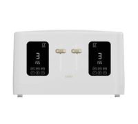Cello Digital 4 Slice Toaster with Toast Timer, 1600W, Digital Control Panel, Wide Slot, 7 Browning Levels, Auto Stop in White Cello White