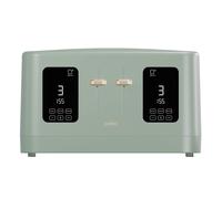Cello Digital 4 Slice Toaster with Toast Timer, 1600W, Digital Control Panel, Wide Slot, 7 Browning Levels, Auto Stop in Green Cello Green