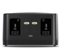 Cello Digital 4 Slice Toaster With Toast Timer, 1600W, Digital Control Panel, Wide Slot, 7 Browning Levels, Auto Stop