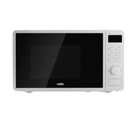 Cello Digital 800W Freestanding Microwave, 20 Litre Capacity with 25cm Turntable, Features Weight and Time Quick Defrost Setting and 8 Cooking Functions - In White