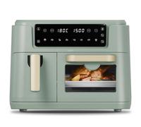Cello Easy Fry Dual Zone Digital 11 Litre Air Fryer, 2 Drawers, 3.5L And 7.5L Oven, Touch Control, 8 Portions, Non-Stick