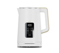 Electric Digital Kettle with Temperature Control, 3000W Rapid Boil, LED Display, 1.7 Litre Cello White One Size