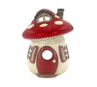 Cello Electric Wax Melt Burner - Mushroom Design Flameless Aroma Lamp with Soft Ambient Glow Fragrance Oil Warmer Compatible Fragrance Diffuser Woodland Home Ceramic Décor Night Light Gift