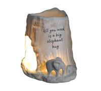 Cello Elephant Tealight and Oil Burner - All You Need Is a Big Hug, Stunning Porcelain Decor, Wax Melt and Ornament Gifts for Women