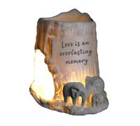 Cello Elephant Tealight Burner - Love Is An Everlasting Memory. Stunning Porcelain Decor, Wax Melt & Essential Oil Burner. Elephant Ornament, Gifts for Women