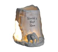Cello Elephant Tealight Burner - World's Best Nan Porcelain Decor, Wax Melt & Oil Burner - Elephant Gifts for Women & Nan