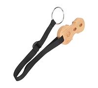 Cello End Pin Stopper, Adjustable Cello Anti-Slip Strap O-Ring Holder Wood Fixing Plate Endpins Accessories(Wood)