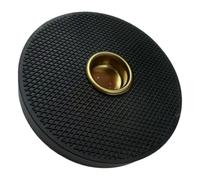 Cello Endpin Pad Rubber Stopper with Non Slip Floor Support | Black Rubber and Metal Build, Thickened Mat Surface, Fits Most Standard Cello Endpins for Solos and Rehearsals