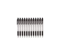 Cello Extra Comfort Grip Ballpoint Pens Medium Point Retractable Ballpoint Pens - (1.0 mm), Pack of 12 Biros,Black Pen