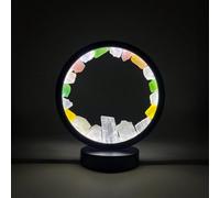 Cello Gleneagles Circle Earth Led Natural Crystal Lamp Natural Crystals Multicolor Dimmable Led