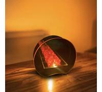 Cello Gleneagles Gold Round Infinity LED Battery Lamp. Desk Lamp, Night Light. Room Decor, LED Lights for Bedroom. Bedside Lamp