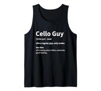 Cello Guy Definition Cello Player Classical Music Cellist Tank Top