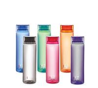 Cello H2O Unbreakable Plastic Bottle Set, 1 Litre, Set of 6, Multicolour