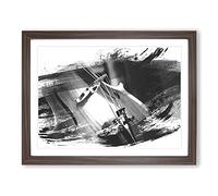 Cello Instrument Vol.1 V1 Modern Framed Print | A4 Walnut Framed Wall Art | Ready to Hang | Modern Nature Picture | Living Room Bedroom Lounge Office
