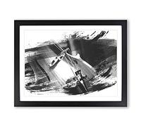 Cello Instrument Vol.1 V1 Modern Framed Wall Art Print, Ready to Hang Picture for Living Room Bedroom Home Office Décor, Black A3 (46 x 34 cm)