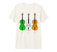 Cello Irish Flag, St Patrick's Day Cellist String Musician Premium T-Shirt