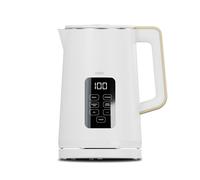 Electric Digital Kettle with Temperature Control, 3000W Rapid Boil, LED Display, 1.7 Litre Cello White One Size