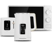 Cello Kitchen Bundle - Digital Kettle + 2 Slice Toaster + 20L Microwave
