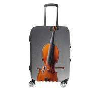 Cello Model Kit Luggage Covers Scratch-Resistant Washable Suitcase Cover Polyester Elastic Travel Baggage Protector for Suitcase Protector Cover, White, L