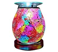 Cello Multi-Colour Mosaic Touch Electric Melt Burner - Wax Melt & Oil Burner. New Home Gifts, Home Decor, Room Decor & Office Accessories. Electric Diffuser With Light Bulb.