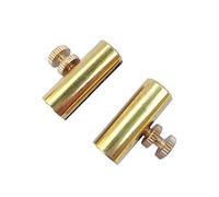 Cello Mute 2Pieces, Brass Adjustable Cello Wolf Tone Eliminator Wolf Tone Mute Suppressor Tube Eliminate Wolf Tone (Gold)