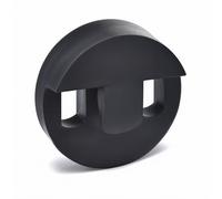 Cello Mute Full Size Round Tourte Style Silencer Black Cello Accessory for Uninterrupted Training Sessions Quiet Practice, Rubber