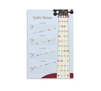 Cello Notes Music Poster Cello Fretboard Poster Music Theory Print Cello Lesson Educational Chart Poster 16x24inch(40x60cm)