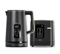 Cello Overture Ash Black 2 Slot Toaster & Kettle