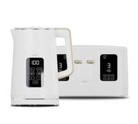 Cello Overture Natural White 4 Slot Toaster & Kettle