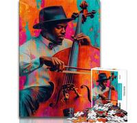 Cello Performance 1000 Piece Jigsaw Puzzle for Adults And Teenagers,for Educational Game Challenge Toy for Is Ideal As A Gift for The Whole Family (50x75cm)